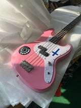 Pink Skull 4-String Electric Bass
