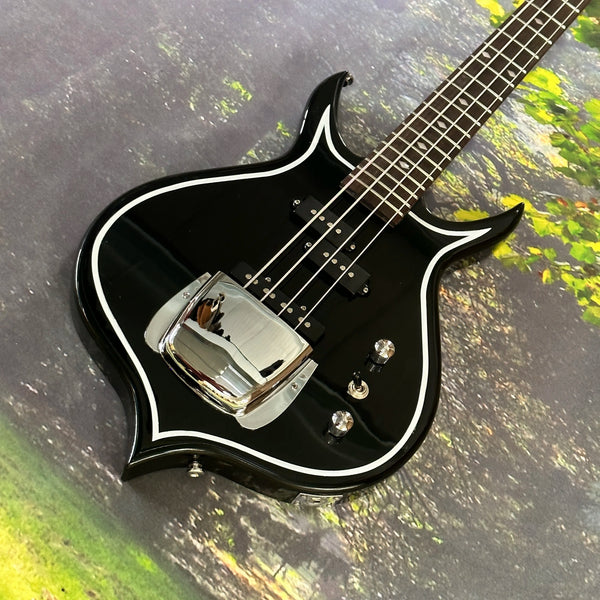 Peach Body 4-String Electric Bass