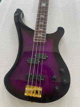 Purple 4-String Electric Bass