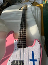 Pink Skull 4-String Electric Bass