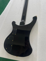 Purple 4-String Electric Bass