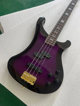 Purple 4-String Electric Bass